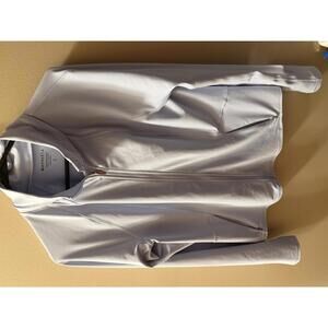 Athleta Light Blue Gray Full-Zip Jacket, Size Large